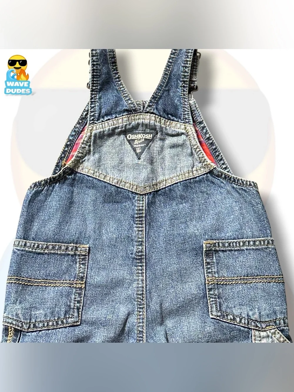 Toddler’s OshKosh B’Gosh Flannel Lined Denim Overalls